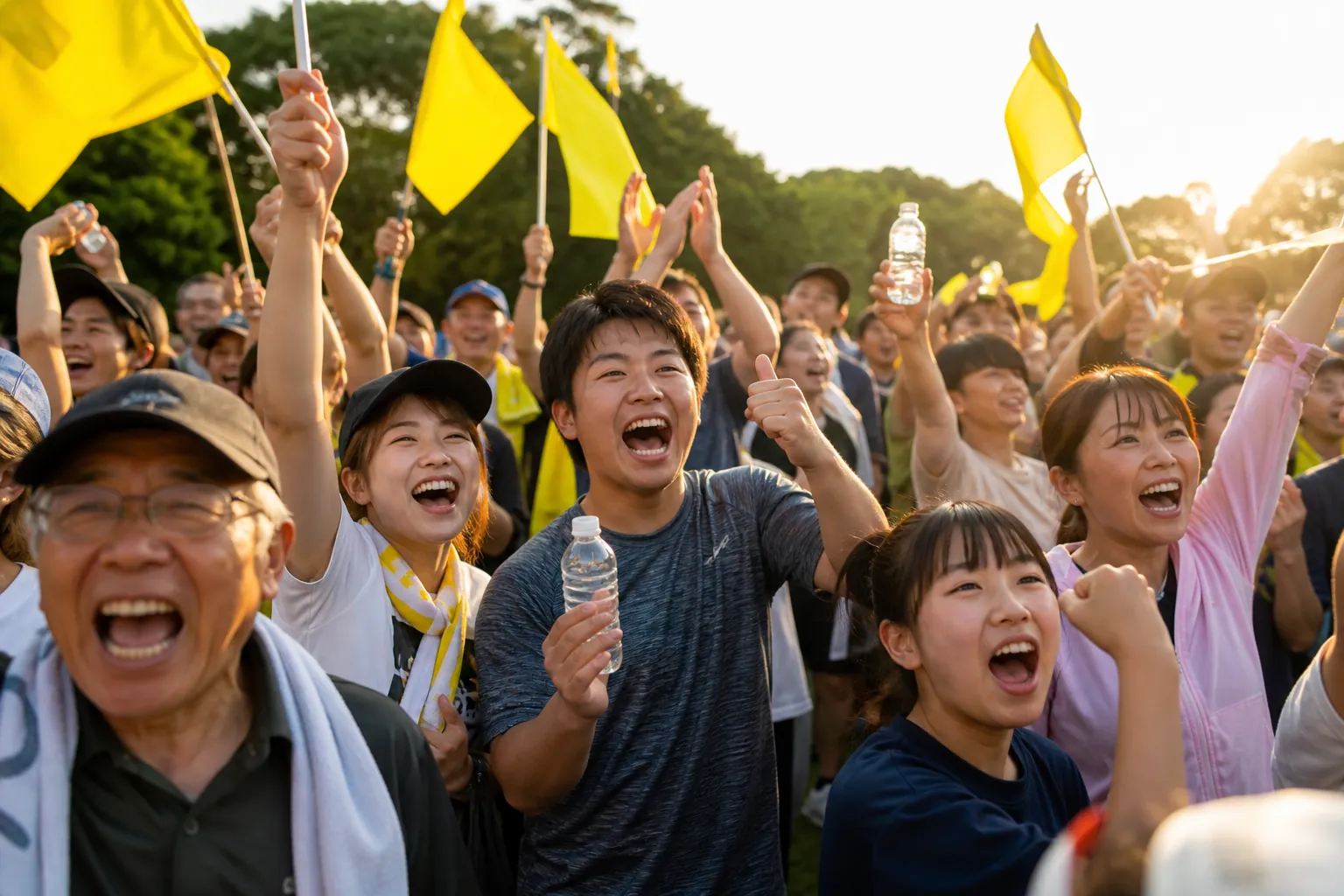 会場の歓声